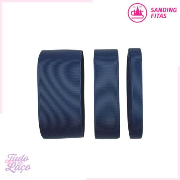 FITA GORGURÃO SANDING AZUL MARINHO COR 159 (5m) - 3 TAMANHOS