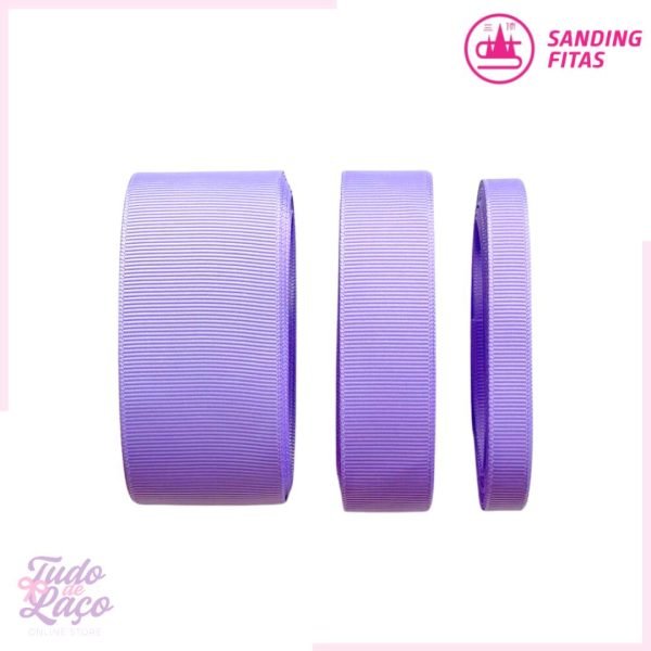 FITA GORGURÃO SANDING LILÁS COR 193 (5m) - 3 TAMANHOS