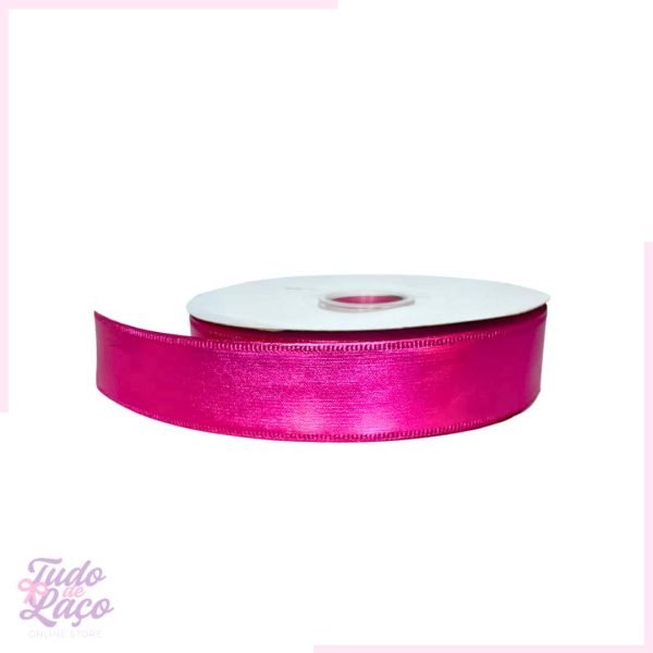 FITA LAMÊ METALIZADA PINK - 1 METRO