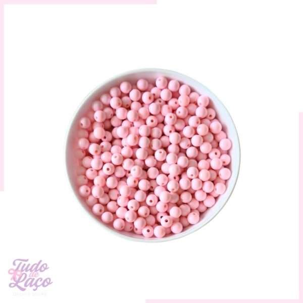 MIÇANGA BOLA ROSA BEBÊ - 8mm (25 GRAMAS)