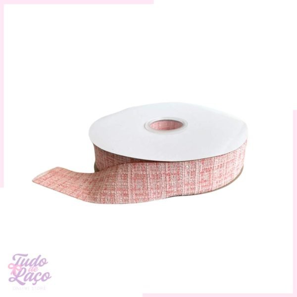 FITA TWEED SALMÃO  - 1 METRO