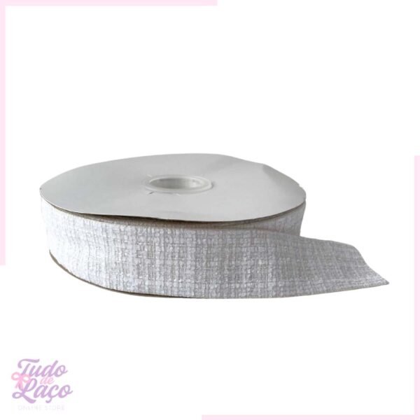 FITA TWEED BRANCA  - 1 METRO
