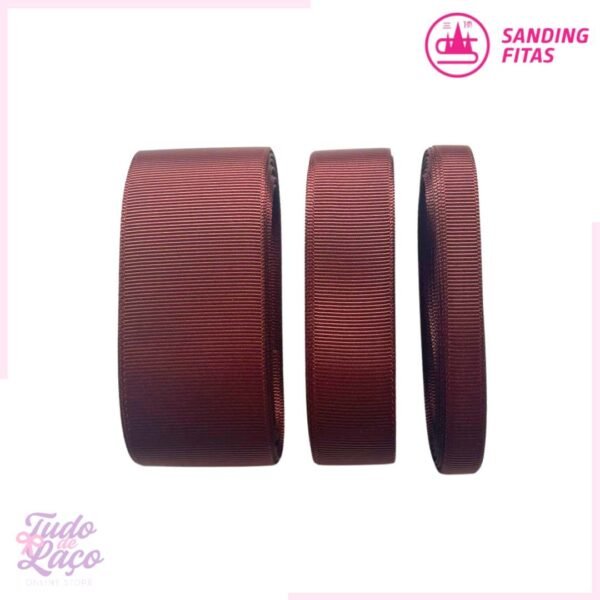 FITA GORGURÃO SANDING MARROM COR 309 (5m) - 3 TAMANHOS