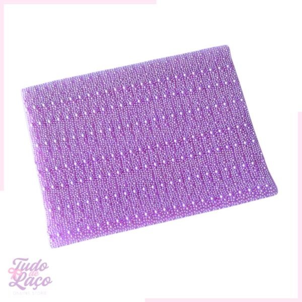 MANTA DE PÉROLA LILÁS (1CM) - 1 UNIDADE
