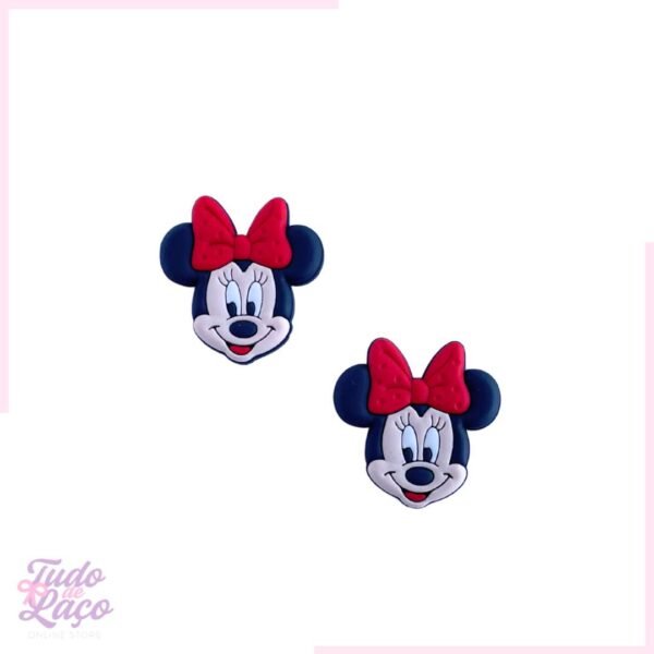 APLIQUE EMBORRACHADO MINNIE VERMELHA - 3,5CM (1 UNIDADE)