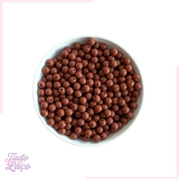 MIÇANGA BOLA MARROM - 8mm (25 GRAMAS)