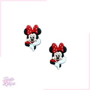 APLIQUE EMBORRACHADO MINNIE ROSTINHO - 3,5CM (1 UNIDADE)