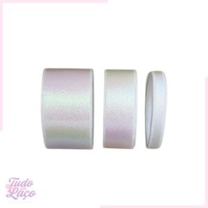 KIT FITA BRANCA HOLOGRÁFICA - 3 TAMANHOS  (1 METRO CADA)