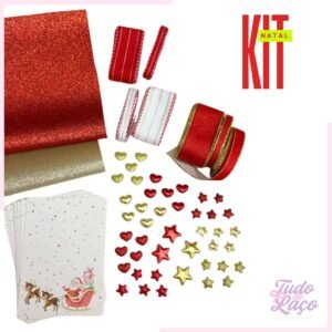 KIT NATAL 3 (FITAS/LONITAS/APLIQUES E CARTELAS)