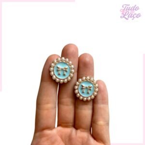 PASTILHA REDONDA LAÇO TIFFANY - 2 CM (2 UNIDADES)