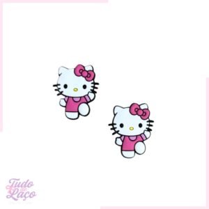 APLIQUE EMBORRACHADO HELLO KITTY ROSA (CORPINHO) - 4CM (1 UNIDADE)