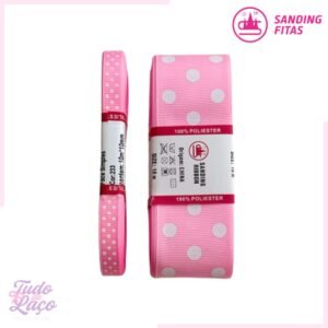 KIT FITA GORGURÃO POÁ ROSA CHICLETE N2 e N9 SANDING (2 METROS CADA)