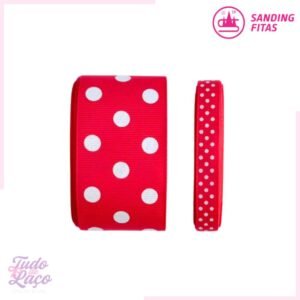 KIT FITA GORGURÃO POÁ VERMELHA N2 e N9 SANDING (2 METROS CADA)