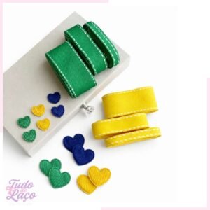 KIT BRASIL FITAS JEANS + CORAÇÕES COTELE