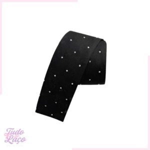 FITA CAMURÇA PRETA C/PONTO DE LUZ N9 - 1 METRO