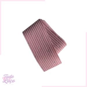 FITA VELUDO ROSÉ COM PONTO DE LUZ (38MM) - 1 METRO