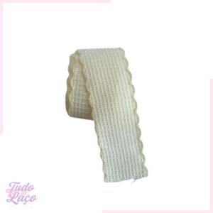FITA TWEED OFF WHITE C/PESPONTO N9 - 1 METRO