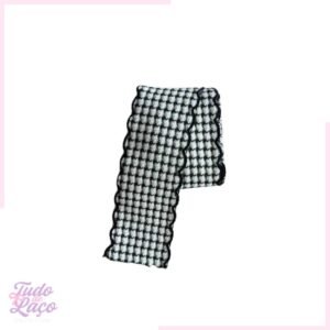 FITA TWEED PRETA C/PESPONTO E BRILHO N9 - 1 METRO