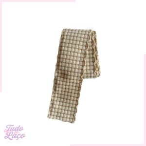 FITA TWEED BEGE C/PESPONTO E BRILHO N9 - 1 METRO
