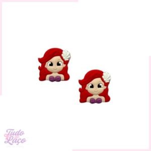 APLIQUE EMBORRACHADO PRINCESAS (ARIEL) - 1 UNIDADE