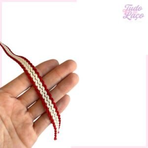 FITA PASSAMANARIA ONDULADINHA NATAL (1,5CM) - 2 METROS