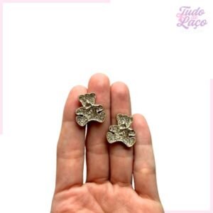 APLIQUE CHATON URSO COM STRASS - 2CM (2 UNIDADES)